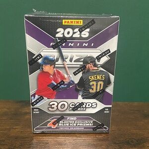 2025 Panini PRIZM MLB Baseball Trading Cards Blaster Box Blue Ice Prizms. NIB.